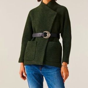 BA&SH - Cliff - Lady Coat in green, size 0 or US 2